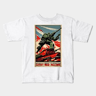 Soviet warrior robot Kids T-Shirt